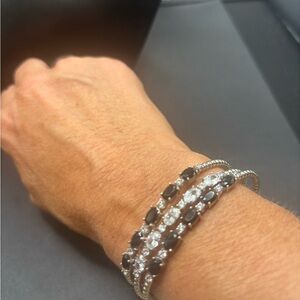 Elegant Sterling Silver Bracelet 75.00 each Cz